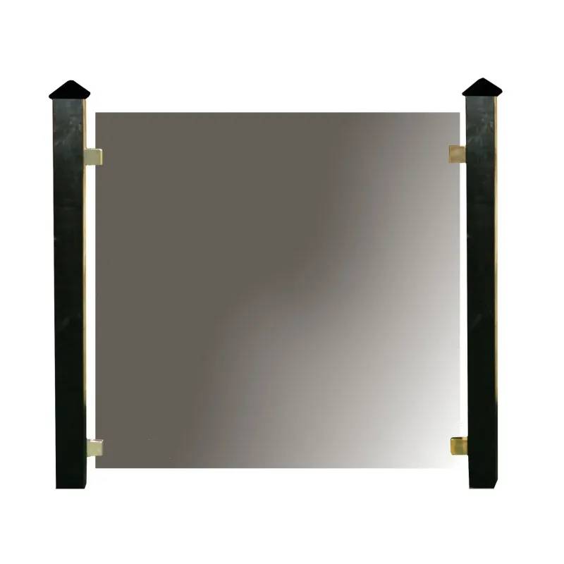 Hortus Glas Hegns Tillægs â½ Modul Inkl. Stolper, Stolpehat & Beslag