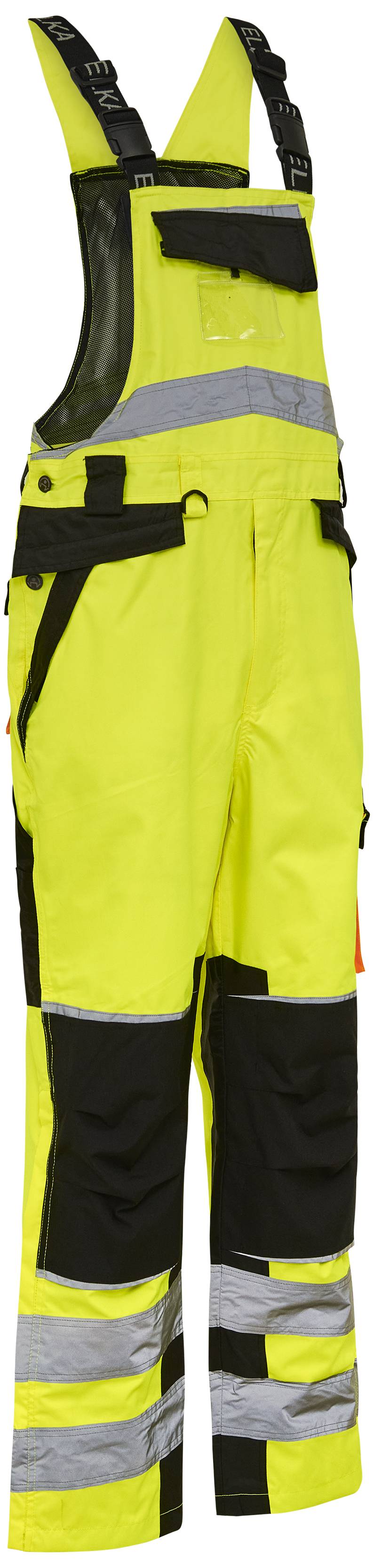 Hi-Vis Overalls 089904r Gul/Sort Str. 3xl - Elka