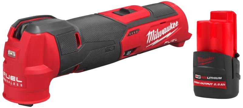 Sampak M12: Multiværktøj Fmt-0 + Batteri Hb2.5 - Milwaukee