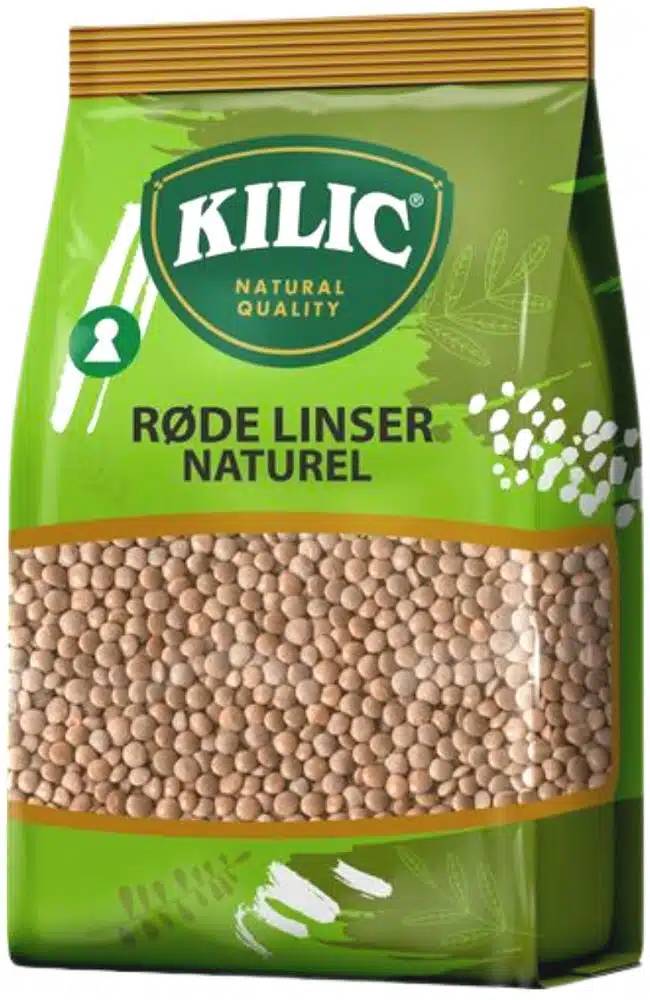 Kilic Røde Linser, Natural 900 G