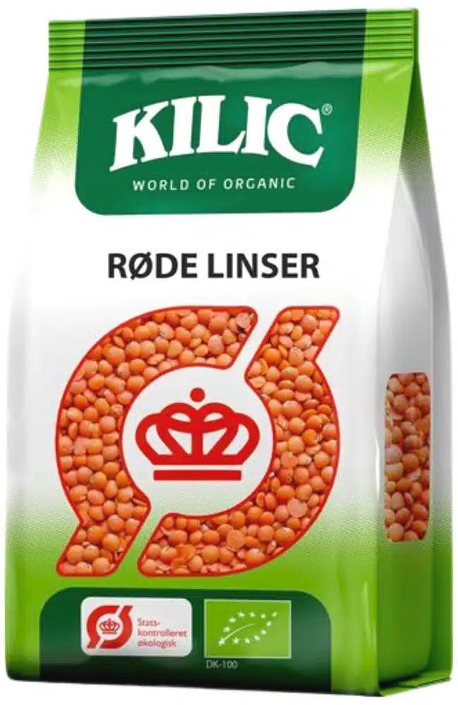Kilic Røde Linser økologisk 900 G