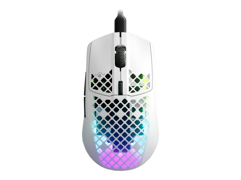 Steelseries Aerox 3 2022 Edition Optisk Kabling Hvid