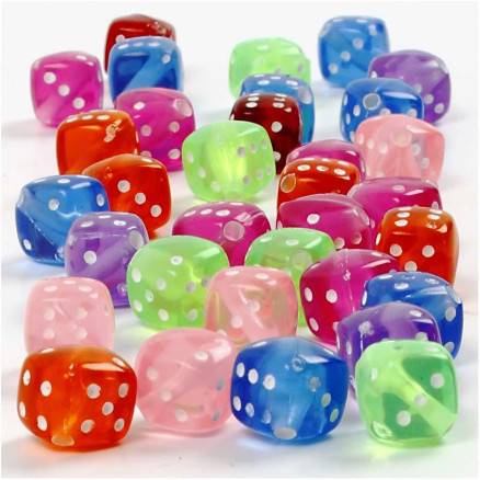Terningmix, Str. 7x7 Mm, Hulstr. 1,5 Mm, 125ml/ 1 Pk., 105 G - Diverse