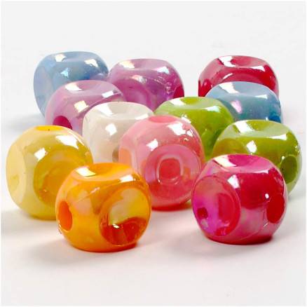 Terningmix, Str. 10x10 Mm, Hulstr. 4 Mm, 125ml/ 1 Pk., 60 G - Diverse