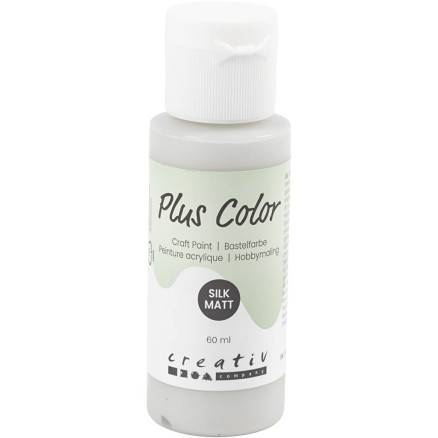 Plus Color Hobbymaling, Lys Grå, 60ml/ 1 Fl. - Diverse