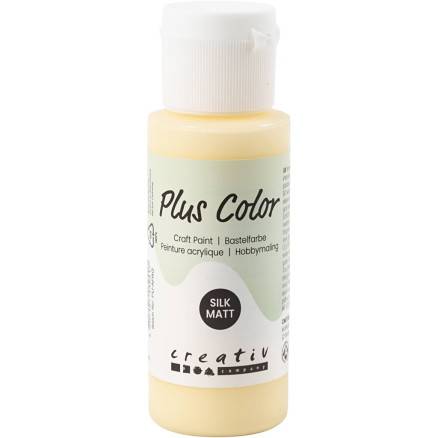 Plus Color Hobbymaling, Lys Gul, 60ml/ 1 Fl. - Diverse