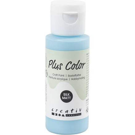 Plus Color Hobbymaling, Isblå, 60ml/ 1 Fl. - Diverse