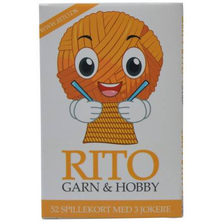 Rito Spillekort 9x6 Cm 52 Kort + 3 Jokere - Rito Krea