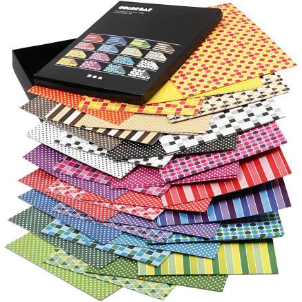 Color Bar Rivepapir A4  100 G, Ass. Farver, Mønstret Papir, 160 Ass. Ark
