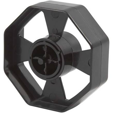 Hjul Til Borddispenser, Diam. 7,5 Cm, B: 25 Mm, Sort, 1 Stk. - Diverse