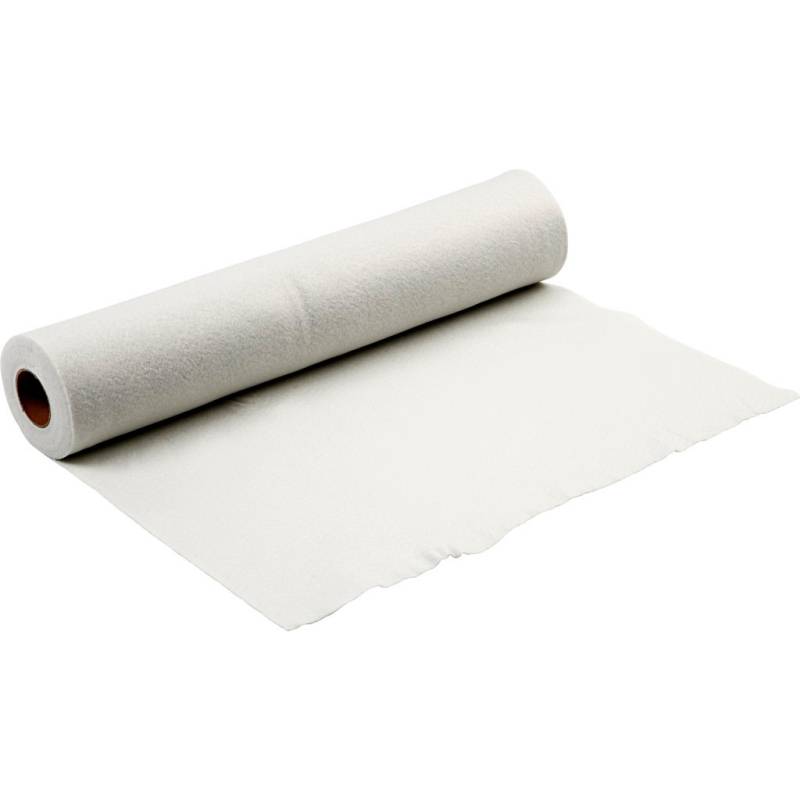 Hobbyfilt, 90 Cm, Hvid, 1,5 Mm. Tykkelse 5 Meter