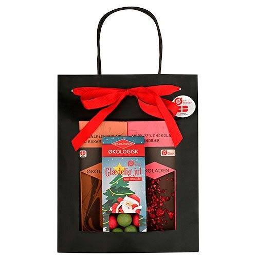 Gourmet Gavepose Glædelig Jul Mix Dragée ø, 240g. - økoladen