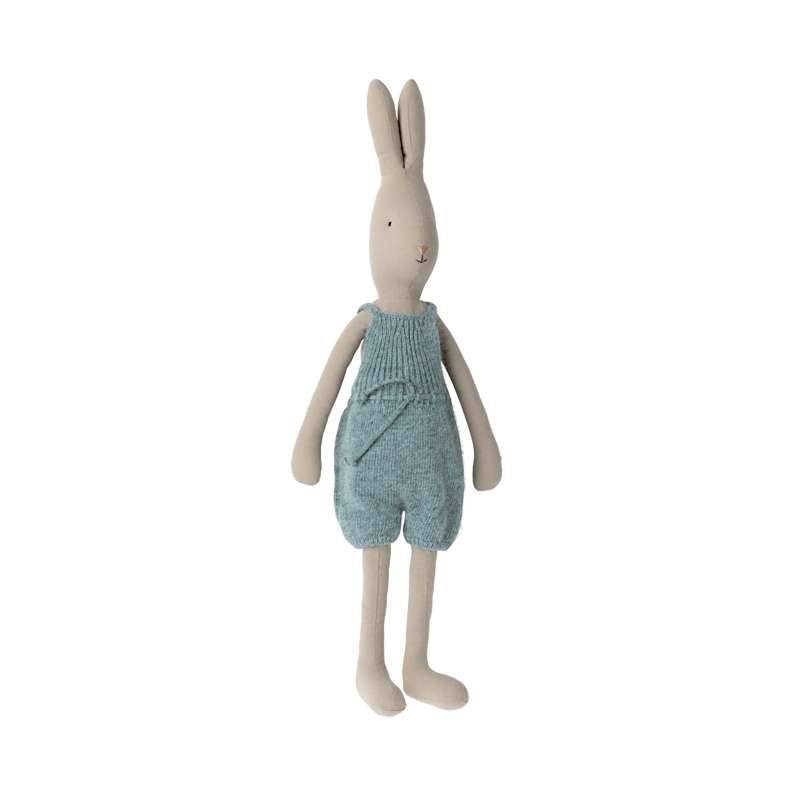 Maileg Kanin - Str. 4 - Lys - Overalls I Strik