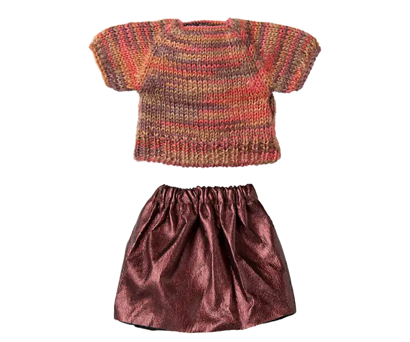 Nederdel Og Strikket Bluse, Mor Mus, Maileg