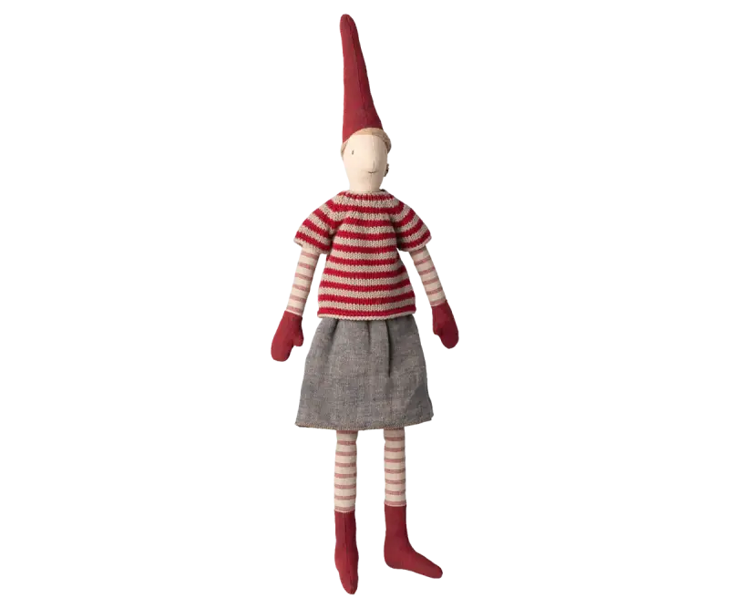 Nisse, Str. 3 - Pige - Nederdel Og Strikket Sweater, Maileg