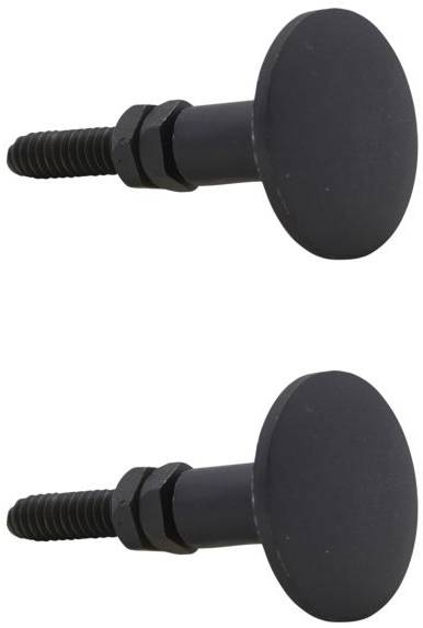 Knopgreb House Doctor Knop Sort Messing ø3xd5 Cm 2 Stk
