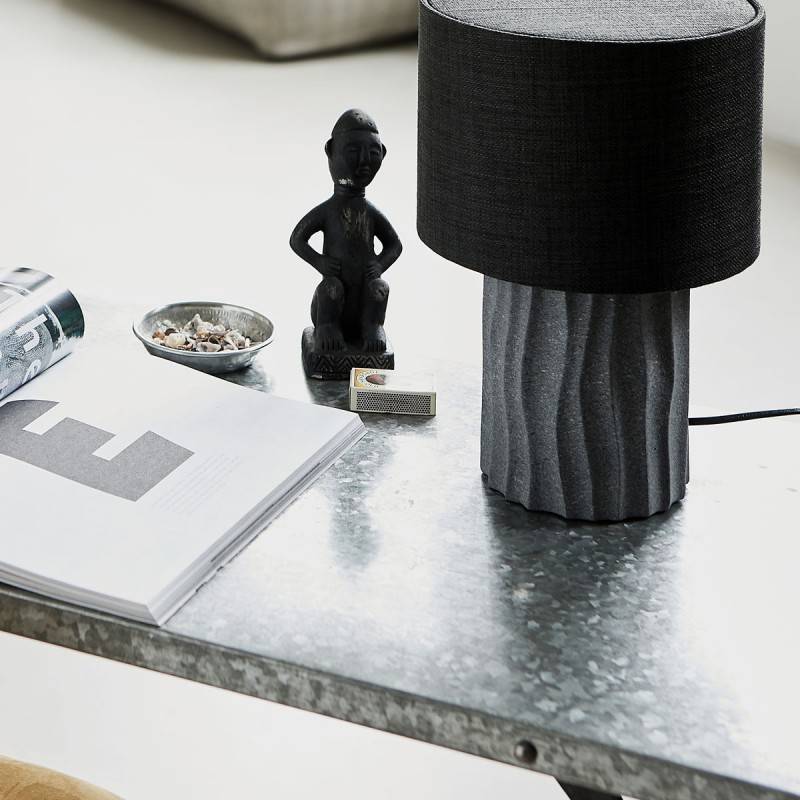 Bordlampe M/ Skærm "bora" Gråsort - House Doctor