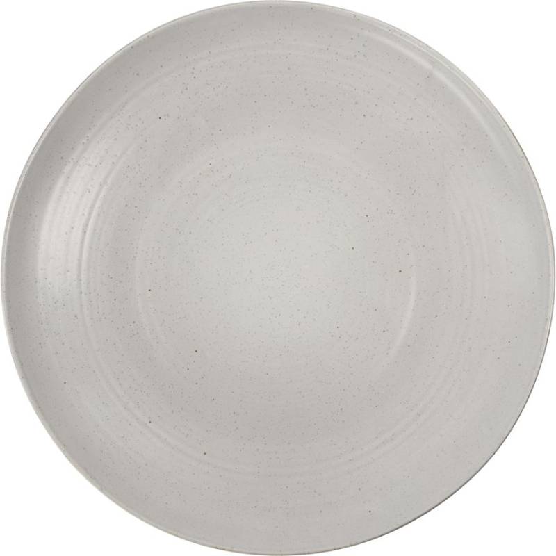 Serveringsfad House Doctor Pion Stentøj ø36 Cm Grå/Hvid Minimalistisk Borddækning