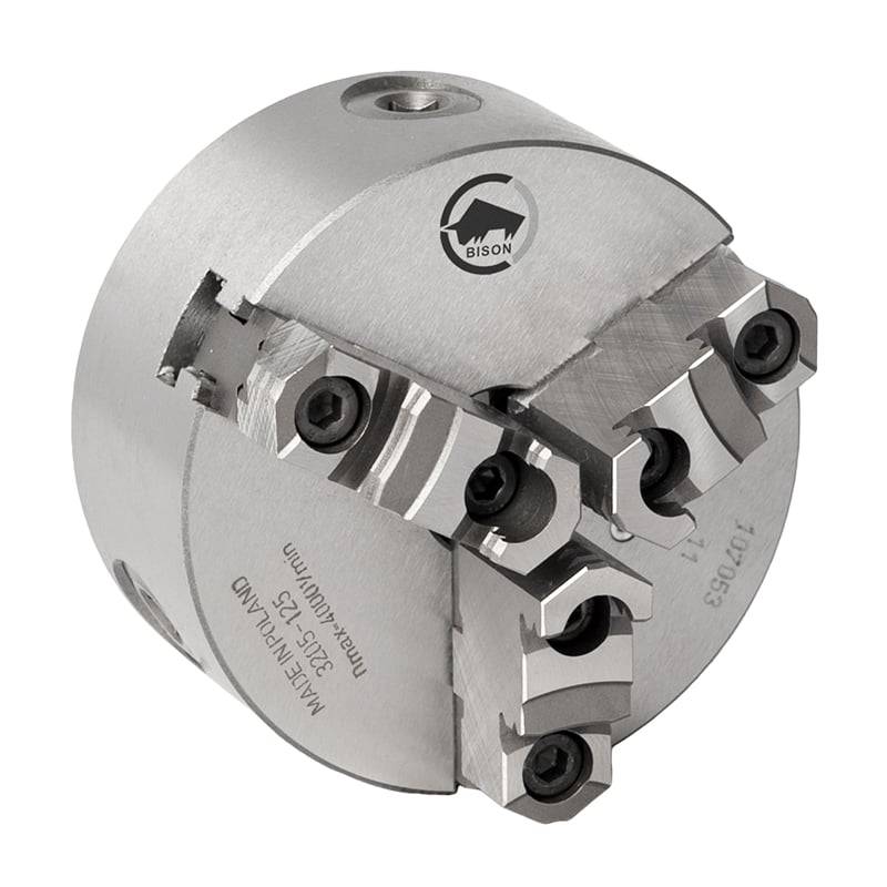 Bison 3-Bakket Centrerpatron ø315 Mm-Støbejern-Din 6350-Montering På Bagsiden (cylindrisk Holder)-3205-315 - Diesella