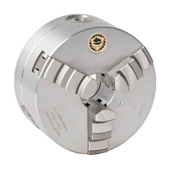 Bison 3-Bakket Centrerpatron ø250 Mm-Stål-Kegle 6-Din 55029-Camlock D1 Montering-3544-250-6-P - Diesella