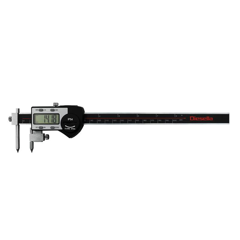 Digital Skydelære 5-200x0,01 Mm For Måling Af Afstand På Huller - Diesella