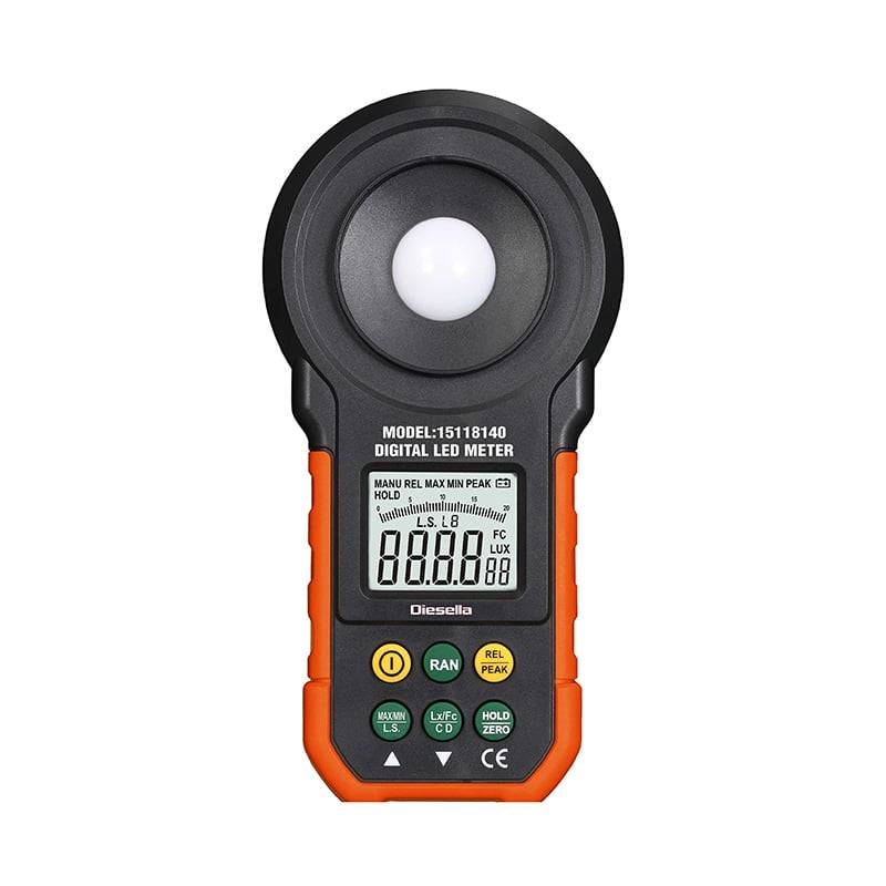 Digital Luxmeter For Måling Af Alm. Lys- Og Led Lysintensitet - Diesella