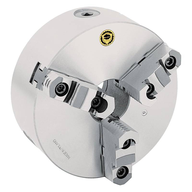 Bison 3-Bakket Centrerpatron ø125 Mm-Støbejern-Din 6350-Montering På Bagsiden (cylindrisk Holder)-3205-125 - Diesella