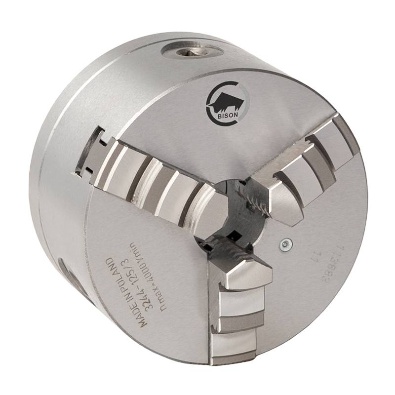 Bison 3-Bakket Centrerpatron ø200 Mm-Støbejern-Kegle 4-Din 55029-Camlock D1 Montering-3244-200-4 - Diesella