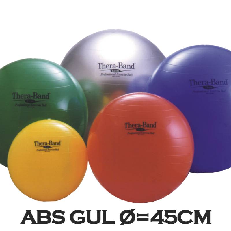 Thera-Band Terapibold & Træningsbold 45cm Gul (inkl. Abs)