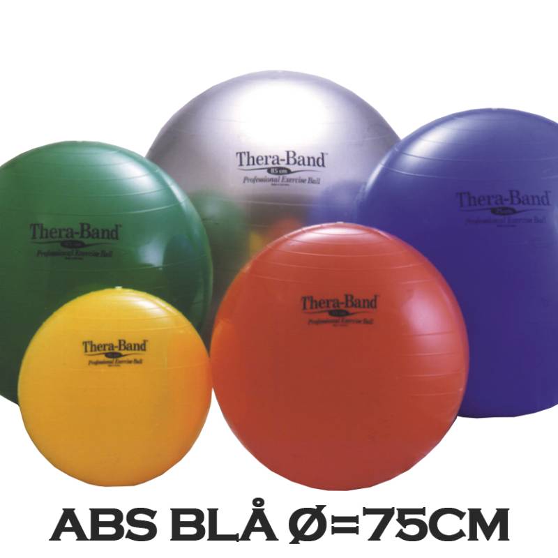 Thera-Band Terapibold & Træningsbold 75cm Blå (inkl. Abs)