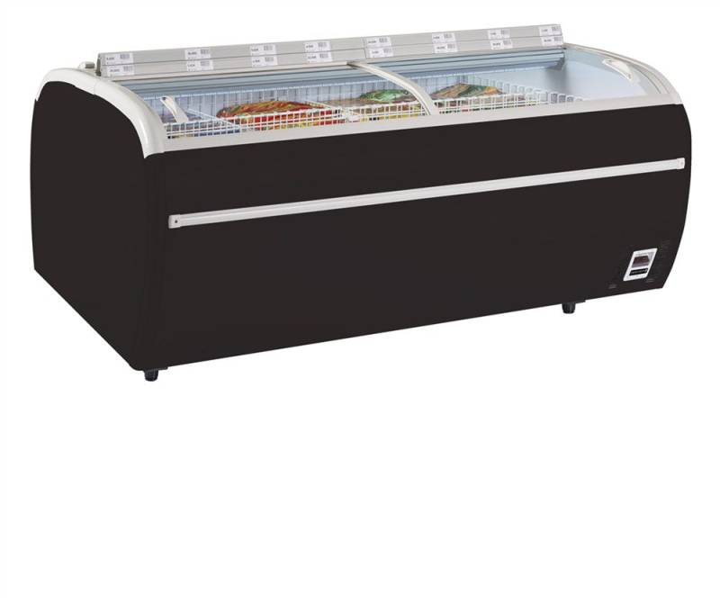Supermarkedskøler / -Fryser I Sort-Twin 220b-Cf - Tefcold