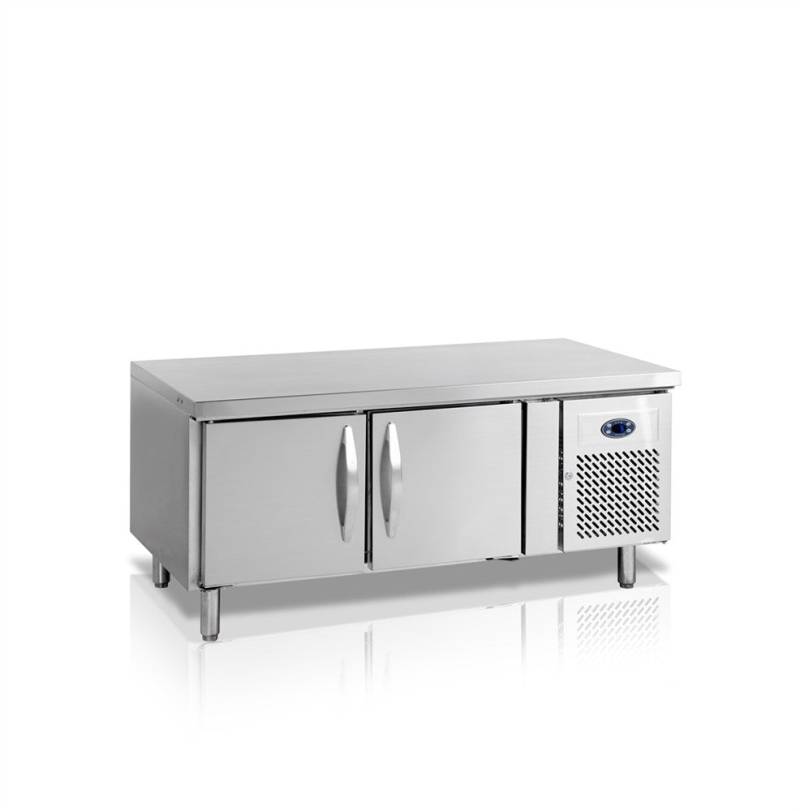 Rustfri Lavt Kølebord - 2 Døre - Gn1/1 - Uc5210 - Tefcold