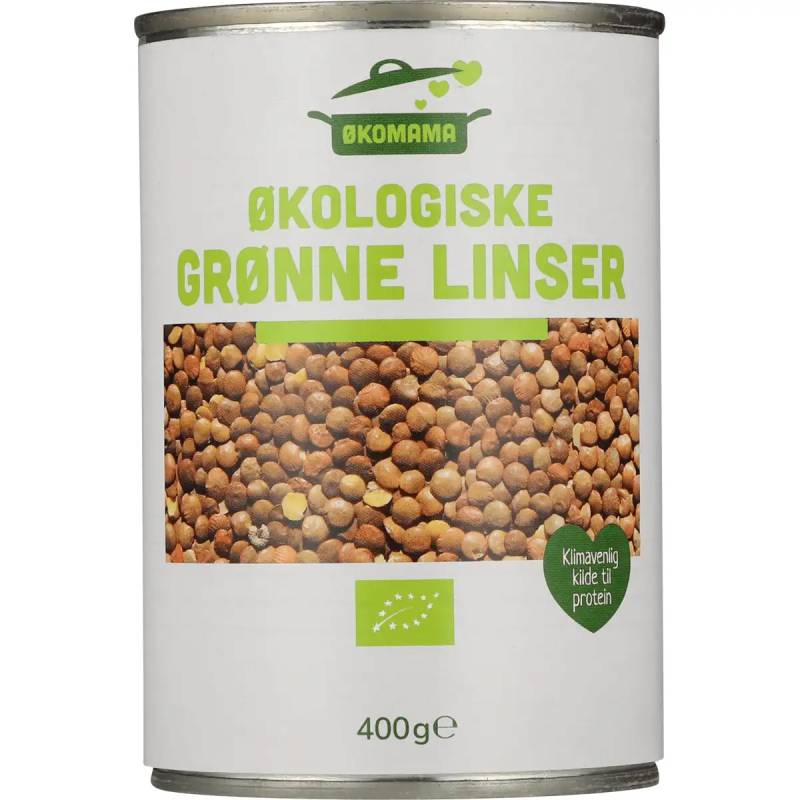 Grønne Linser, økologisk - økomama