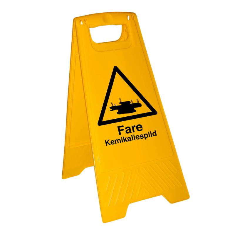 Fare Kemikaliespild - Fritstående Skilt - Plast 600 X 300 Mm - Jo Safety