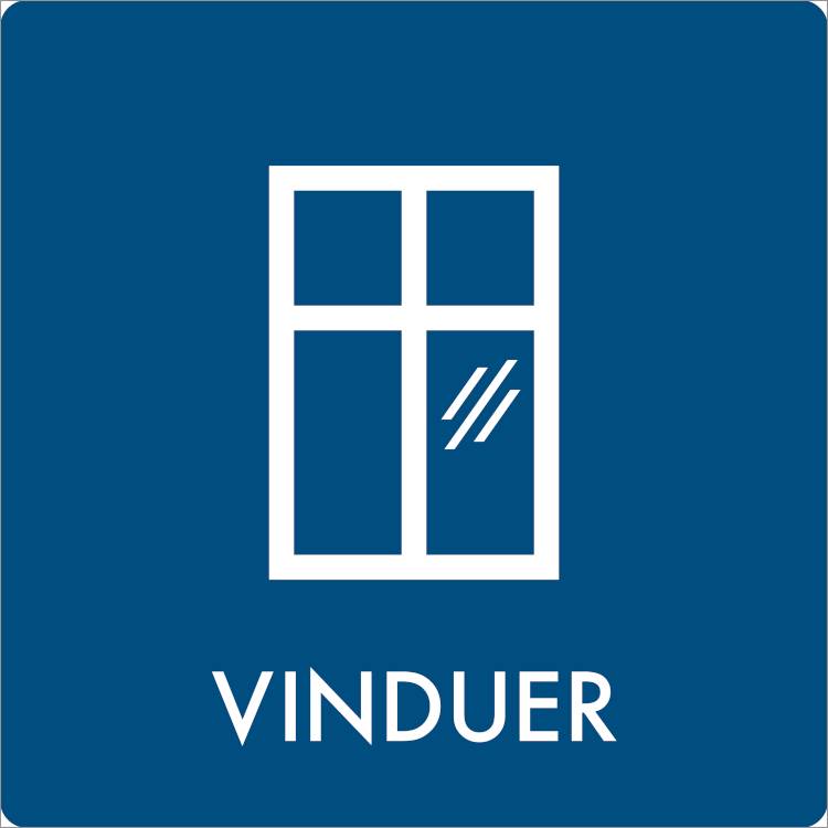 Affaldsskilt Vinduer Plast 240 X 240 Mm Af3911p240x240 - Jo Safety