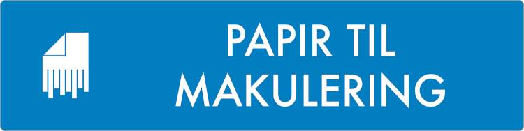 Affaldsskilt Papir Til Makulering Selvklæbende Vinyl  60 X 240 Mm Af0903v60x240 - Jo Safety