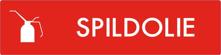 Affaldsskilt Spildolie, Selvklæbende Vinyl 60 X 240 Mm Af1813v60x240 - Jo Safety