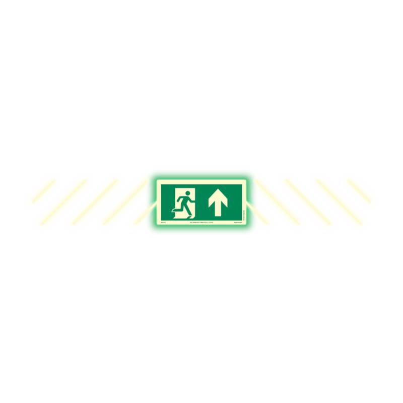 Supernova+® Flugtvejsskilt Til Flugtvejsdør - Farveefterlysende 105 X 800 Mm - Jo Safety