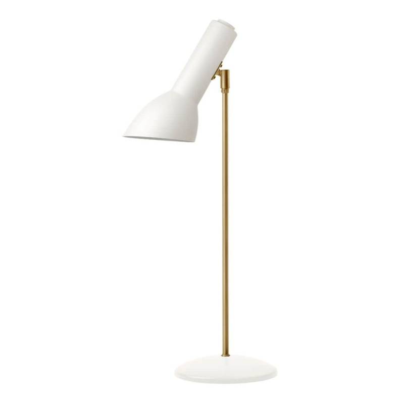 Oblique Messing Bordlampe Hvid - Cph Lighting
