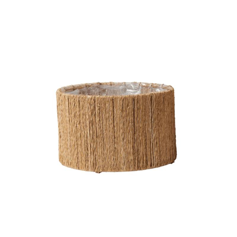 Plante Kurv I Jute ø 20 Cm. - Naga