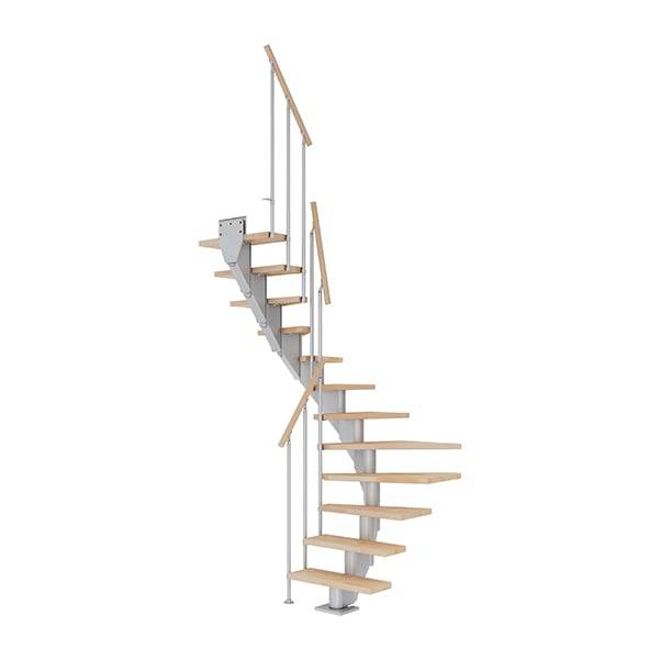 Dolle Frankfurt Halvsving Pearl Grey-Classic Ii-Olieret Bøg-75-11 - Lodret Højde Op Til 258 Cm