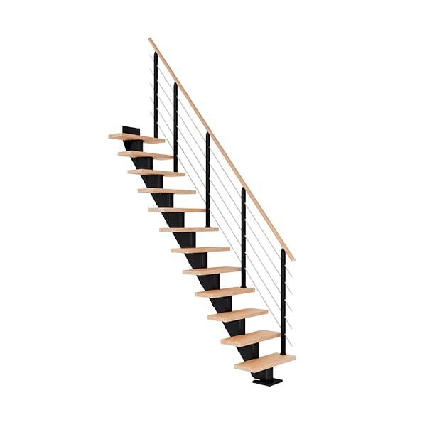 Dolle Frankfurt Ligeløb Sort-Design-Olieret Bøg-75-11 - Lodret Højde Op Til 258 Cm