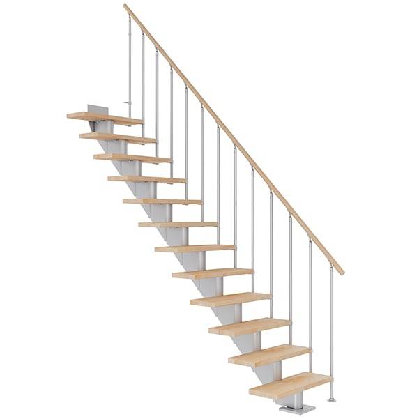 Dolle Hamburg Ligeløb Pearl Grey-Classic Ii-Olieret Bøg-85-11 - Lodret Højde Op Til 258 Cm