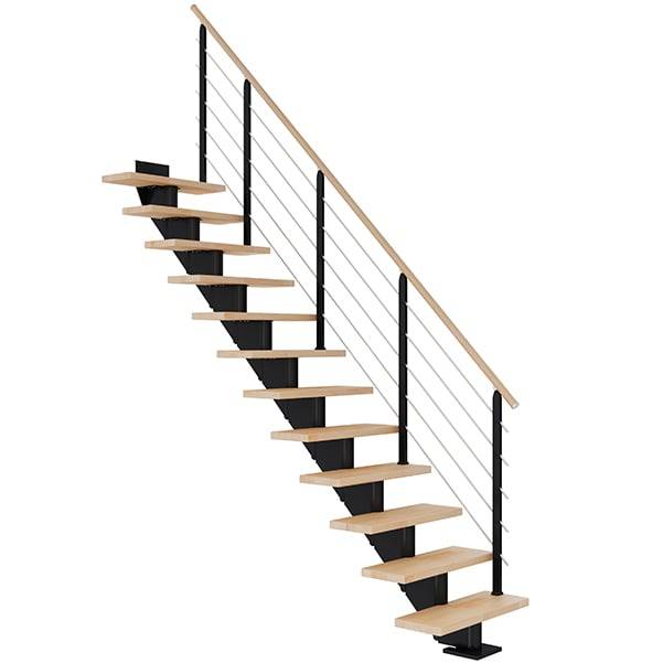 Dolle Hamburg Ligeløb Sort-Design-Olieret Bøg-85-11 - Lodret Højde Op Til 258 Cm