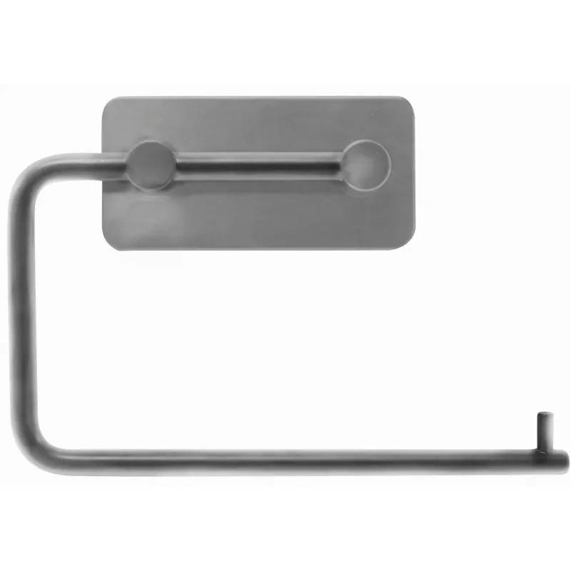 Home-It Selvklæbende Toiletpapirholder 15,5 X 10,5 X 3 Cm Børstet Krom - Home>it