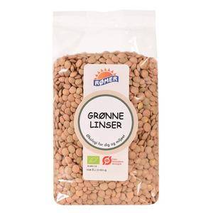 Rømer Grønne Linser ø - 500 G. - Rømer Natur Produkt