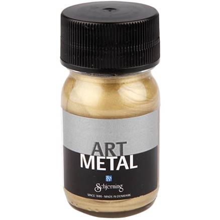 Hobbymaling Metallic, Lys Guld(5102), 30ml/ 1 Fl. - Diverse