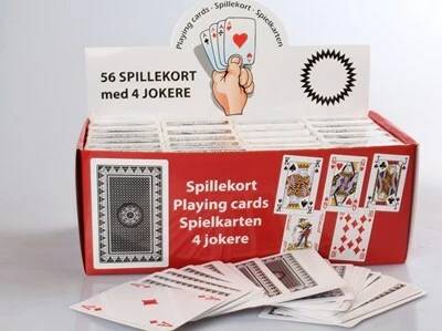 Spillekort Med 4 Jokere