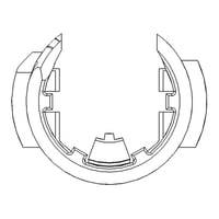 Radiator Endegavle Clips, Hvid - Stelrad