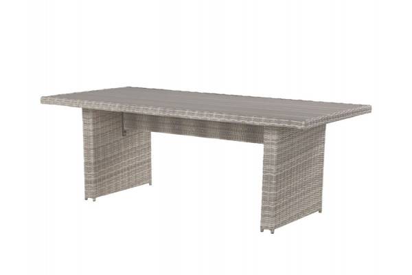 Rio Lys Grå Havemøbelsæt M/6 Spisestole - 94x210 Cm